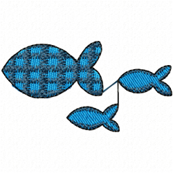 Fishes Embroidery Design 9 Fishes Embroidery Design 9